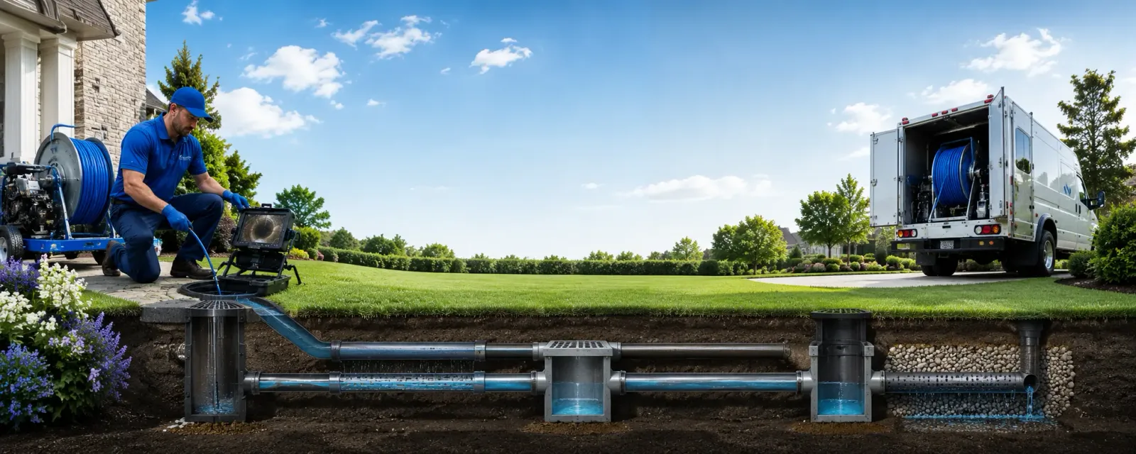 Outdoor drain cleaning information for Fishersville, VA